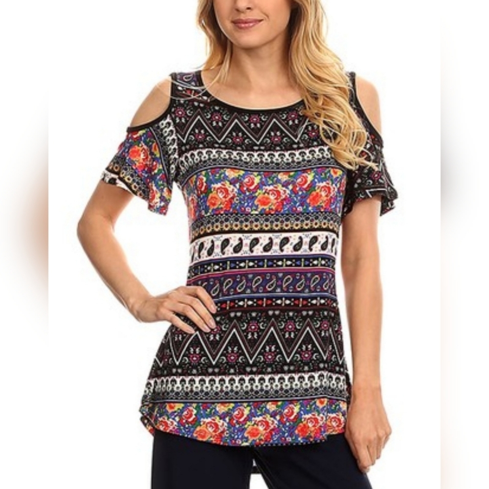 Unique Cold Shoulder Tunic - Picture 8 of 8